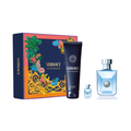 SET VERSACE 3PC POUR HOMME 3.4 EDT+5.0 HAIR & BODY WASH+0.17 EDT MINI (M) HARD BOX