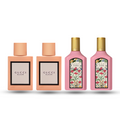 SET GUCCI 4PC GUCCI FLORA GORGEOUS GARDENIA 0.16 EDP SPLASH (2)+GUCCI BLOOM 0.16 EDP SPLASH (2) (W) COFFRET