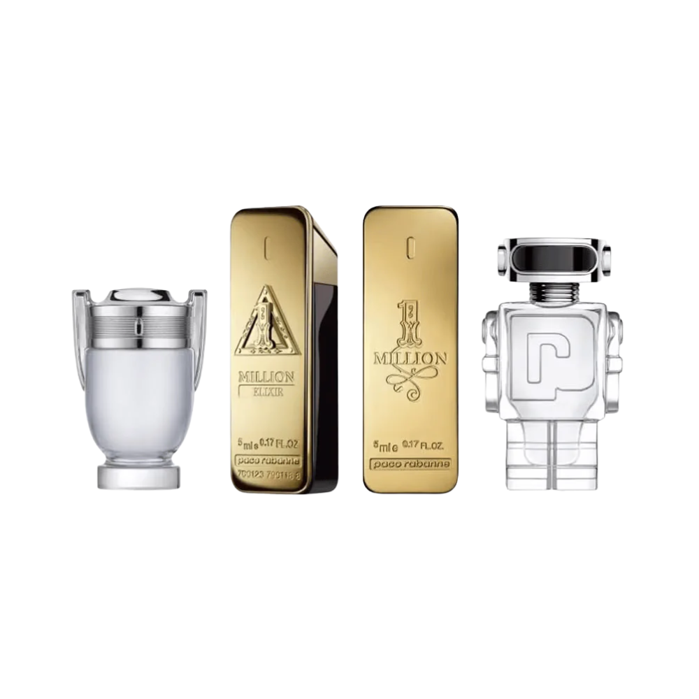 SET PR PACO RABANNE 4PC MEN COLLECTION 0.17 EDT/PARFUM 1 MILLION