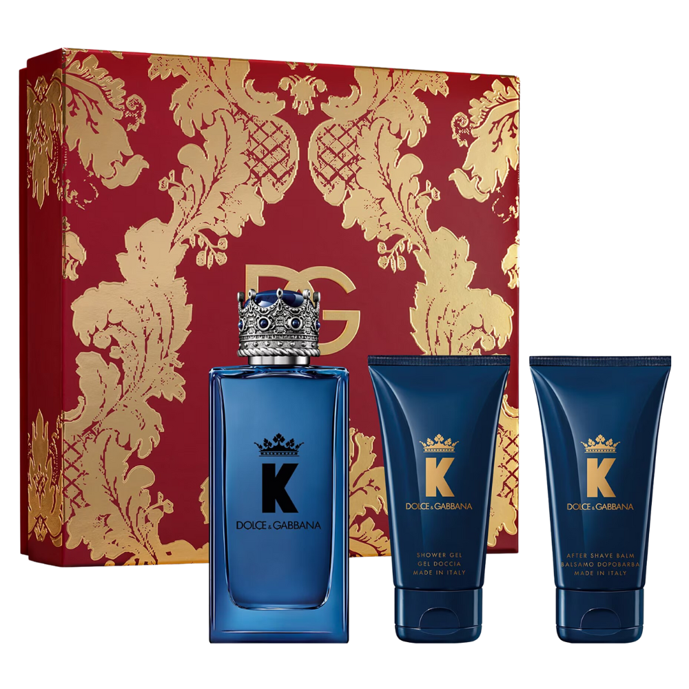 SET D&G DOLCE & GABBANA 3PC K 3.3 EDP+1.7 ASB+1.7 SG (M) HARD BOX