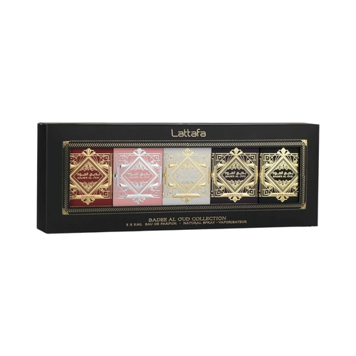 SET LATTAFA 5PC BADE'E AL OUD COLLECTION 0.17 EDP GLORY+AMETHYSTE+HONOR&GLORY+SUBLIME+NOBLE BLUSH (U) COFFRET