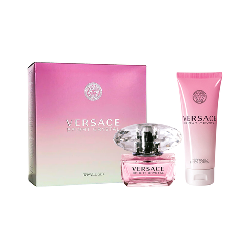 SET VERSACE 2PC BRIGHT CRYSTAL 3.0 EDT+3.4 BL (W) TRAVEL SOFT BOX