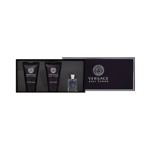 SET VERSACE 3PC POUR HOMME 0.17 EDT+0.8 SG+0.8 ASB (M) SOFT BOX