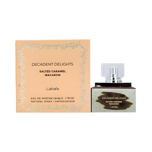 LATTAFA DECADENT DELIGHTS SALTED CARAMEL MACARON 1.7 EDP (W)