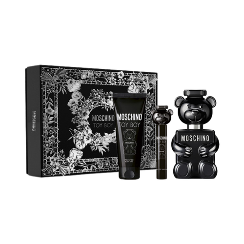SET MOSCHINO 3PC TOY BOY 3.4 EDP+3.4 SG+0.30 EDP SPRAY (M) HARD BOX
