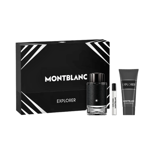 SET MB MONT BLANC 3PC EXPLORER 3.3 EDP+3.3 SG+0.25 EDP MINI (M) HARD BOX