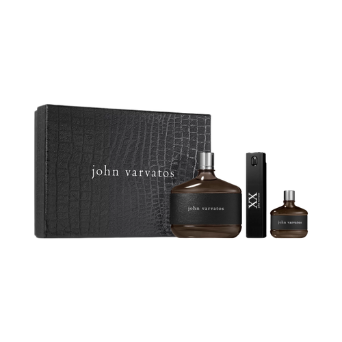 SET JV JOHN VARVATOS 3PC JOHN VARVATOS 4.2 EDT+JOHN VARVATOS XX 0.57 EDT+JOHN VARVATOS 0.5 EDT (M) HARD BOX