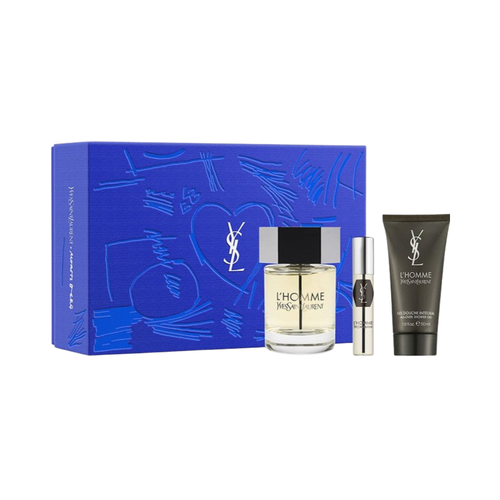 SET YSL YVES SAINT LAURENT 3PC L'HOMME 3.4 EDT+0.34 EDT MINI+1.7 SG (M) HARD BOX