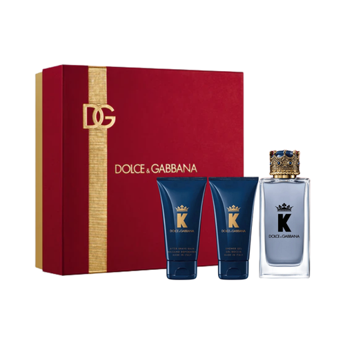 SET D&G DOLCE & GABBANA 3PC K POUR HOMME 3.4 EDT+1.7 ASB+1.7 SG (M) HARD BOX