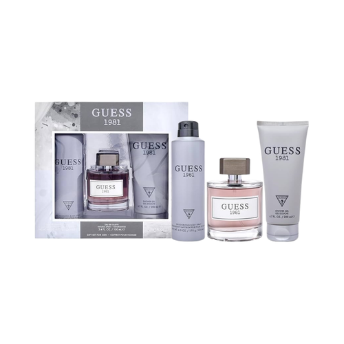 SET GUESS 3PC 1981 3.4 EDT+6.7 SG+6.0 BODY SPRAY (M) SOFT DISPLAY BOX