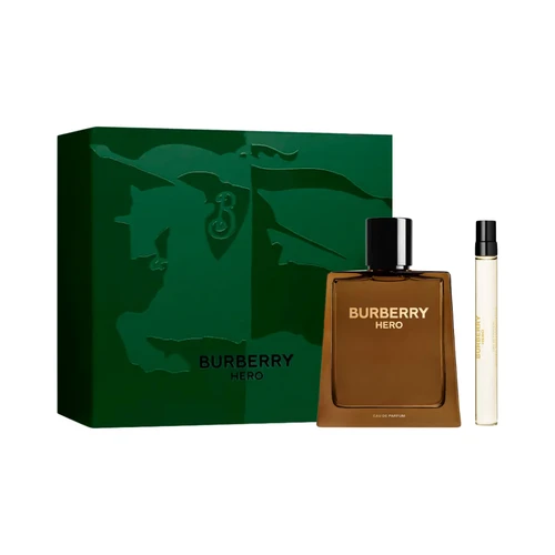 SET BURBERRY 2PC HERO 3.3 EDP+0.33 EDP SPRAY (M) HARD BOX