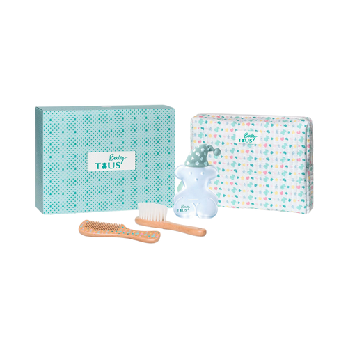SET TOUS 4PC BABY TOUS 3.4 EDC+BRUSH+COMB+TOILETRY BAG (U) SOFT BOX