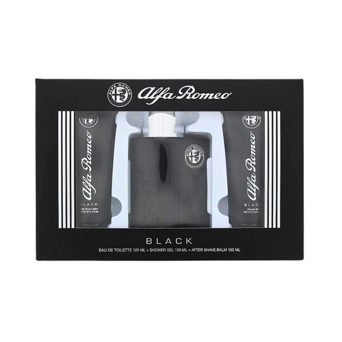 SET ALFA ROMEO 3PC BLACK 4.2 EDT+3.3 SG+3.3 ASB (M)
