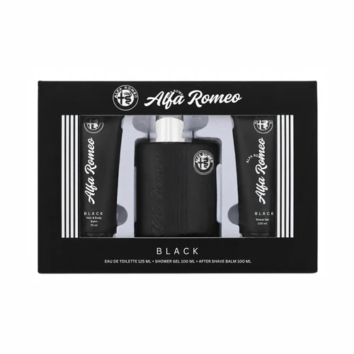 SET AR ALFA ROMEO 3PC BLACK 4.2 EDT+3.3 SG+3.3 ASB (M) SOFT WINDOW BOX
