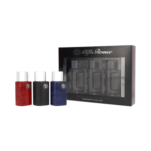 SET ALFA ROMEO 3PC RED 1.4 EDT+BLUE 1.4 EDT+ BLACK 1.4 EDT (M) SOFT WINDOW BOX