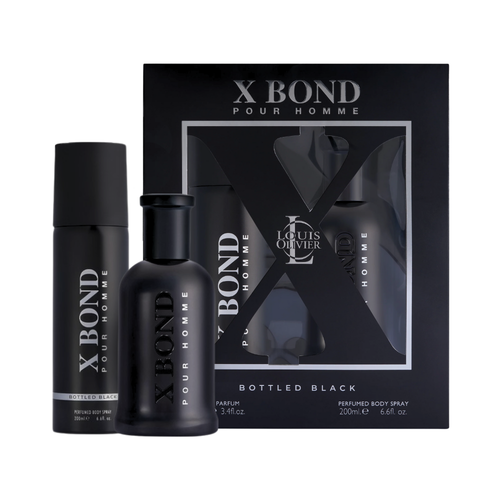 SET LOUIS OLIVIER 2PC X BOND BLACK 3.4 EDP+6.8 EDP (M) SOFT WINDOW BOX