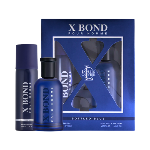 SET LOUIS OLIVIER 2PC X BOND BLUE 3.4 EDP+6.8 EDP (M) SOFT WINDOW BOX