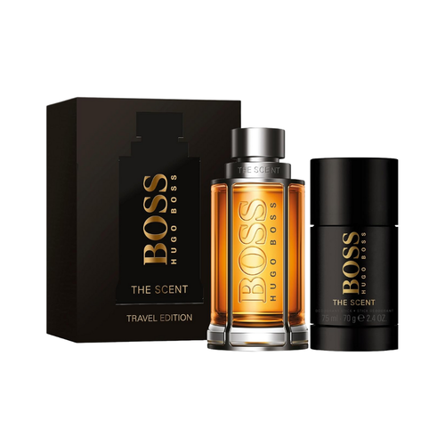 Set Hugo Boss 2PC Boss The Scent 3.3 EDT+2.4 DEO Stick (M) Soft Box Travel Exclusive