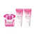 SET VERSACE 4PC BRIGHT CRYSTAL ABSOLU 3.0 EDP+3.3 SG+3.4 BL+MAKEUP CASE (W) HARD BOX