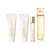 SET MK MICHAEL KORS 4PC SEXY AMBER 3.4 EDP+3.4 SG+3.4 BL+0.17 EDP TRAVEL SPRAY (W) HARD BOX
