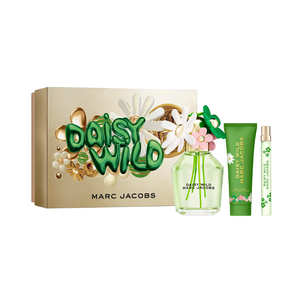 SET MJ MARC JACOBS 3PC DAISY WILD 3.3 EDP+2.5 BL+0.33 EDP SPRAY (W) HARD BOX