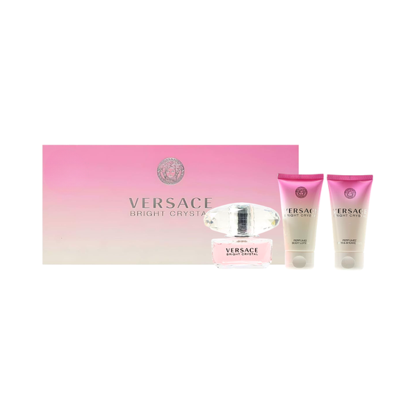 SET VERSACE 3PC BRIGHT CRYSTAL 0.17 EDT+0.8 SG+0.8 BL (W) SOFT BOX