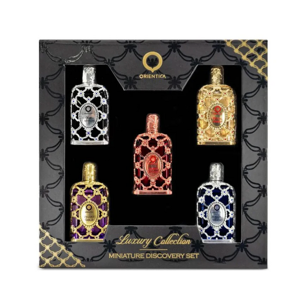 Set Orientica 5Pc Luxury Collection 0.25 Edp Royal Amber+Royal Bleu+Velvet Gold+Oud Saffron+Amber Rouge (U) Set Orientica 5Pc Luxury Collection 0.25 Edp Royal Amber+Royal Bleu+Velvet Gold+Oud Saffron+Amber Rouge (U)