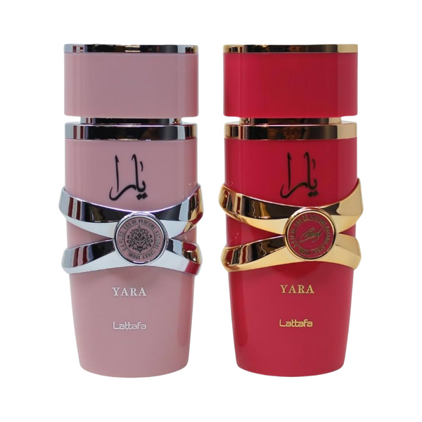 SET LATTAFA 2PC 5TH ANNIVERSARY EDITION DUO YARA 3.4 EDP+YARA CANDY 3.4 EDP (W) SOFT DISPLAY BOX
