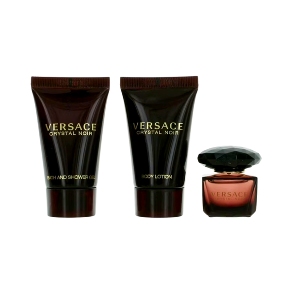 SET VERSACE 3PC CRYSTAL NOIR 0.17 EDT+0.8 SG+0.8 BL (W)