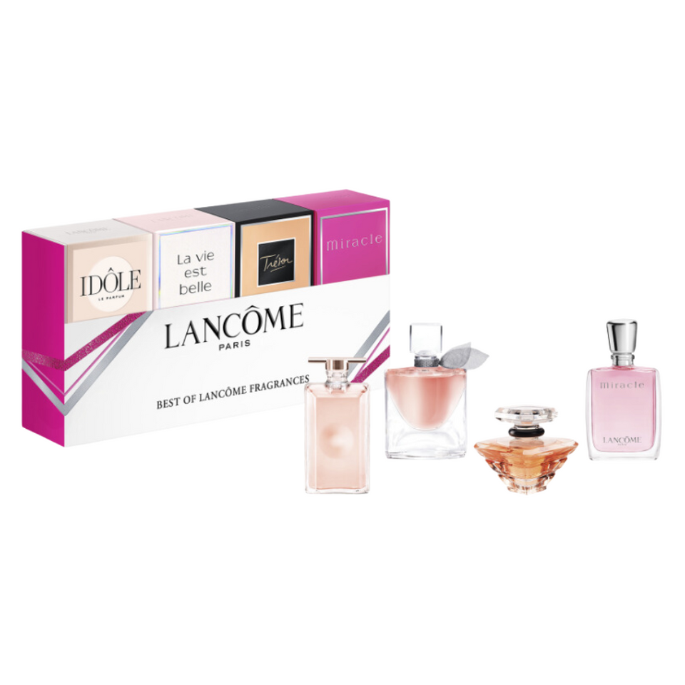 SET LANCOME 4PC COFFRET BEST OF LANCOME MINIS 0.16 EDP IDOLE+0.135 EDP LA VIE EST BELLE+0.25 EDP TRESOR+0.16 EDP MIRACLE (W)