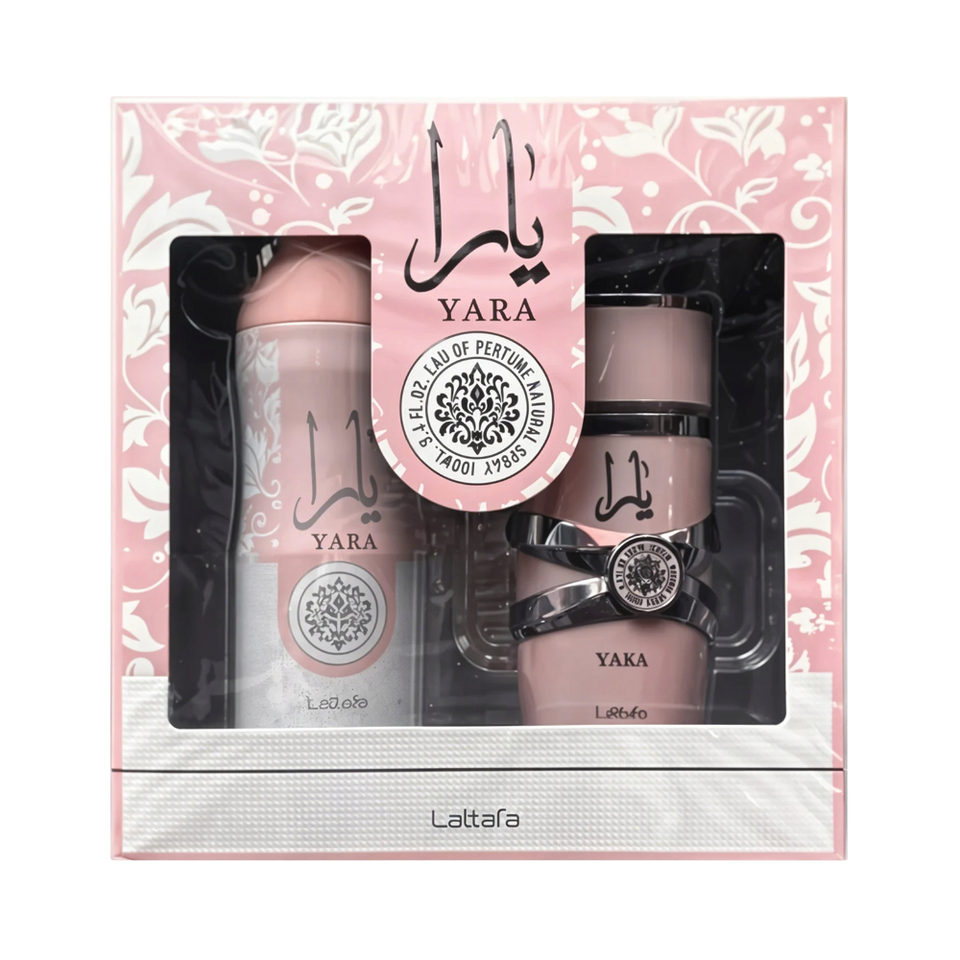 SET LATTAFA 2PC YARA 3.4 EDP+6.8 PERFUMED SPRAY (W) SOFT WINDOW BOX