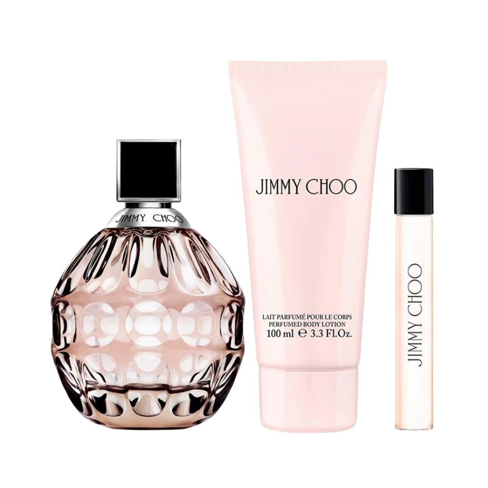 JIMMY CHOO 3PC JIMMY CHOO 3.3 EDP+0.25 EDP SPRAY+3.3 BL (W) HARD BOX