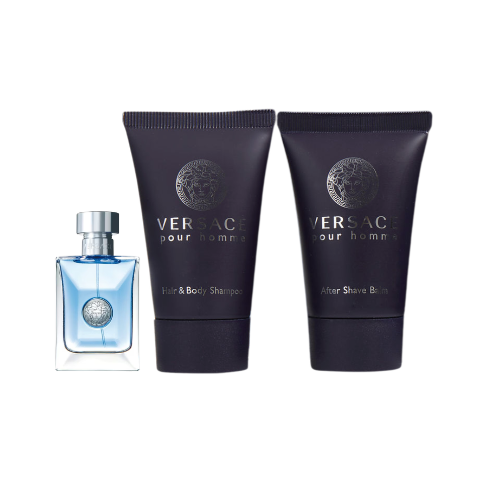 SET VERSACE 3PC POUR HOMME 0.17 EDT+0.8 SG+0.8 ASB (M) SOFT BOX