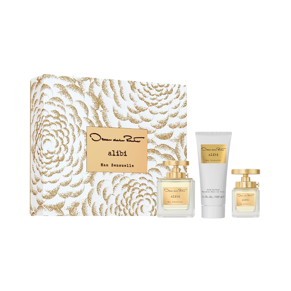 SET OSCAR DE LA RENTA 3PC ALIBI EAU SENSUELLE 3.4 EDP+3.4 BL+1.0 EDP (W) HARD BOX