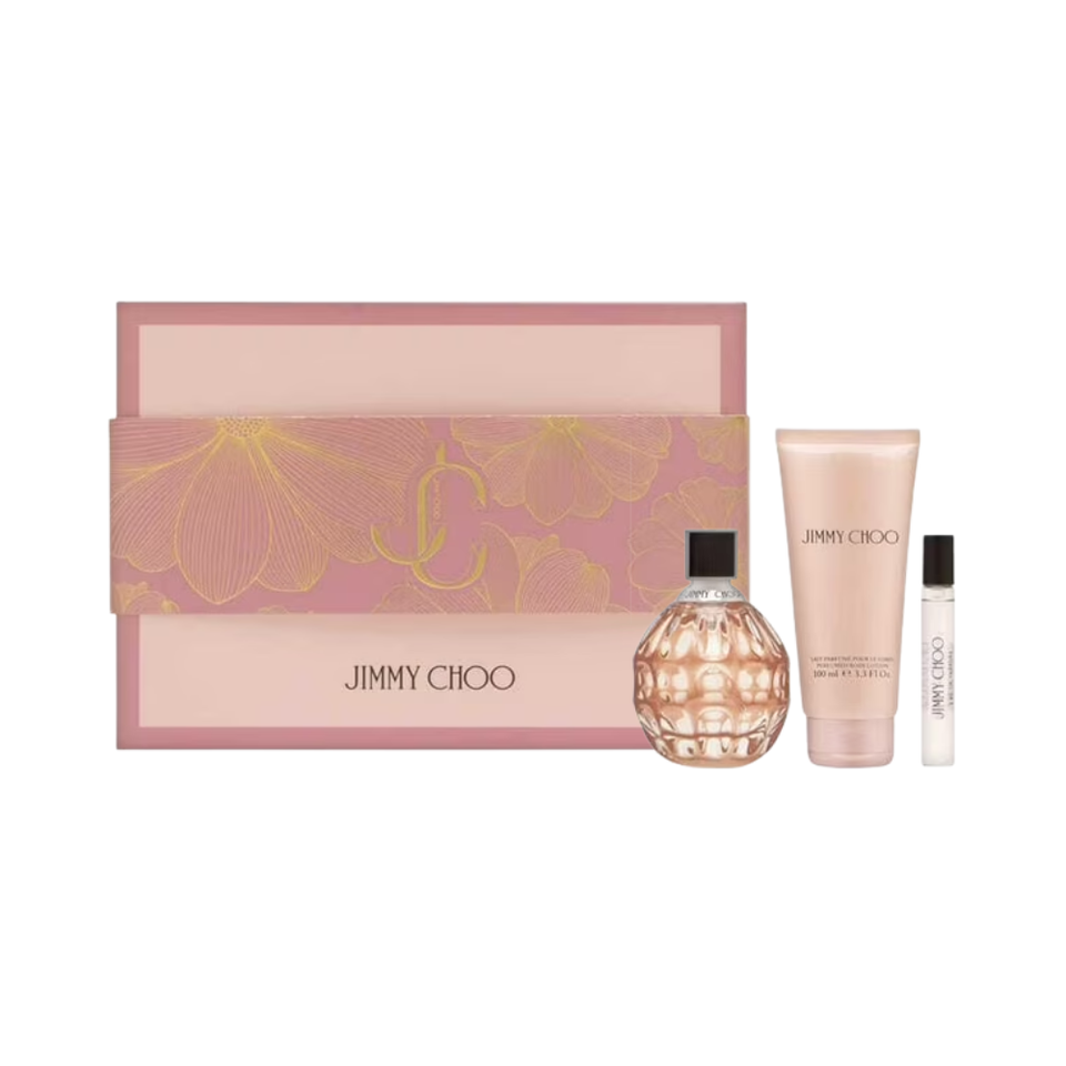 SET JC JIMMY CHOO 3PC JIMMY CHOO 3.3 EDP+3.3 BL+MINI (W) HARD BOX