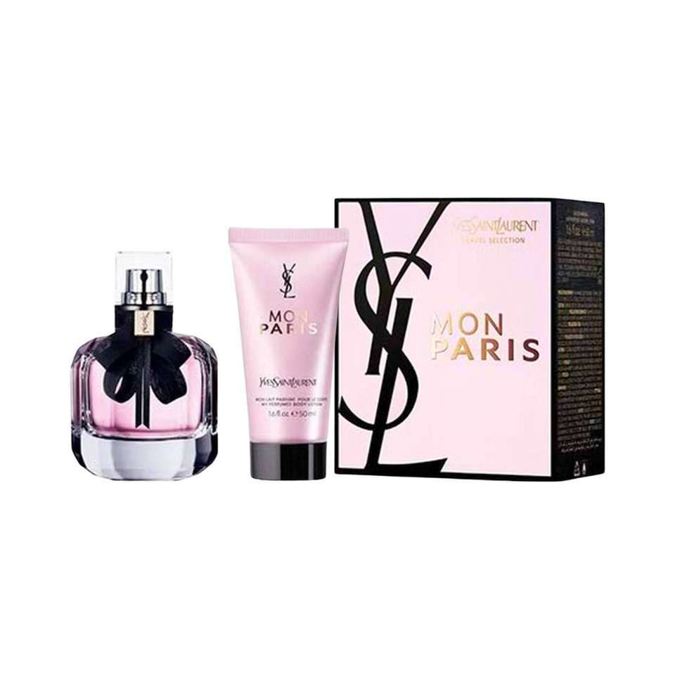 SET YSL YVES SAINT LAURENT 2PC MON PARIS 1.6 EDP+1.6 BL (W) SOFT BOX