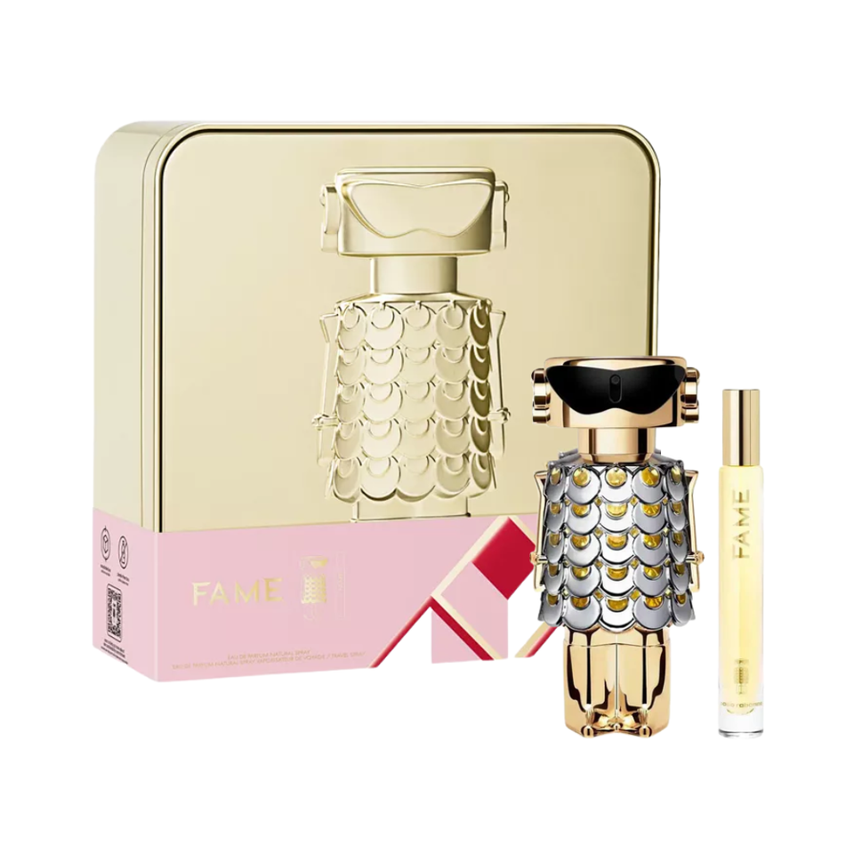 SET PR PACO RABANNE 2PC FAME 2.7 EDP+0.34 EDP SPRAY (W) HARD BOX