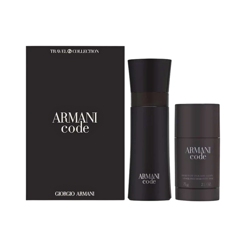 SET GA GIORGIO ARMANI 2PC ARMANI CODE POUR HOMME 4.2 EDT+2.5 DEO (M) SOFT BOX TRAVEL COLLECTION