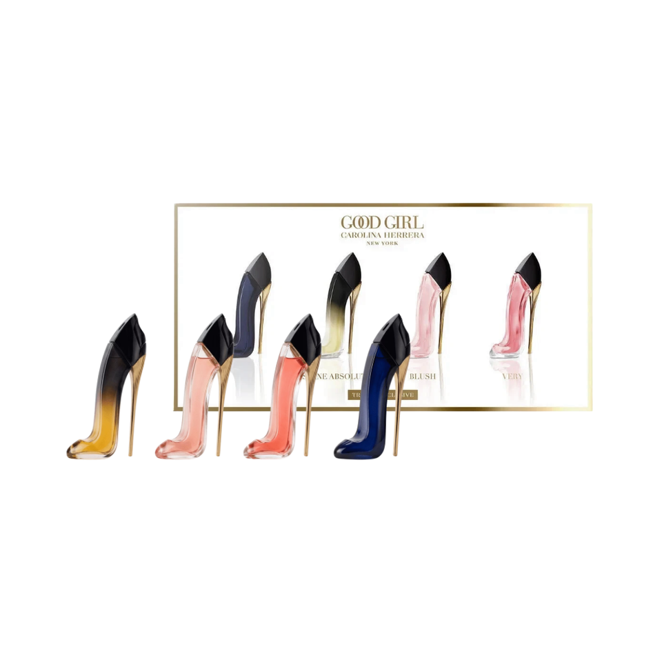 Carolina Herrera Good Girl 4-Piece Women's Mini Gift Set 0.24 oz EDP Splash – Good Girl, Good Girl Blush, Very Good Girl, Good Girl Jasmine Absolute