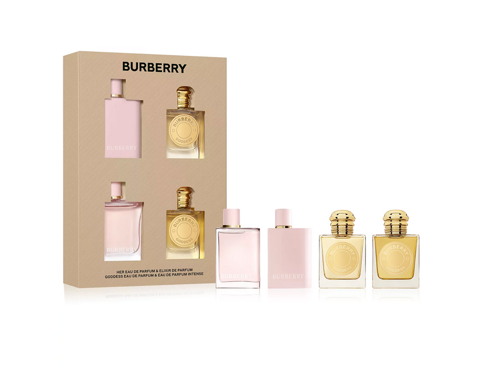 Set Burberry 4PC Her+Goddess 0.17 EDP Her (2) + Goddess (2) (W) Coffret