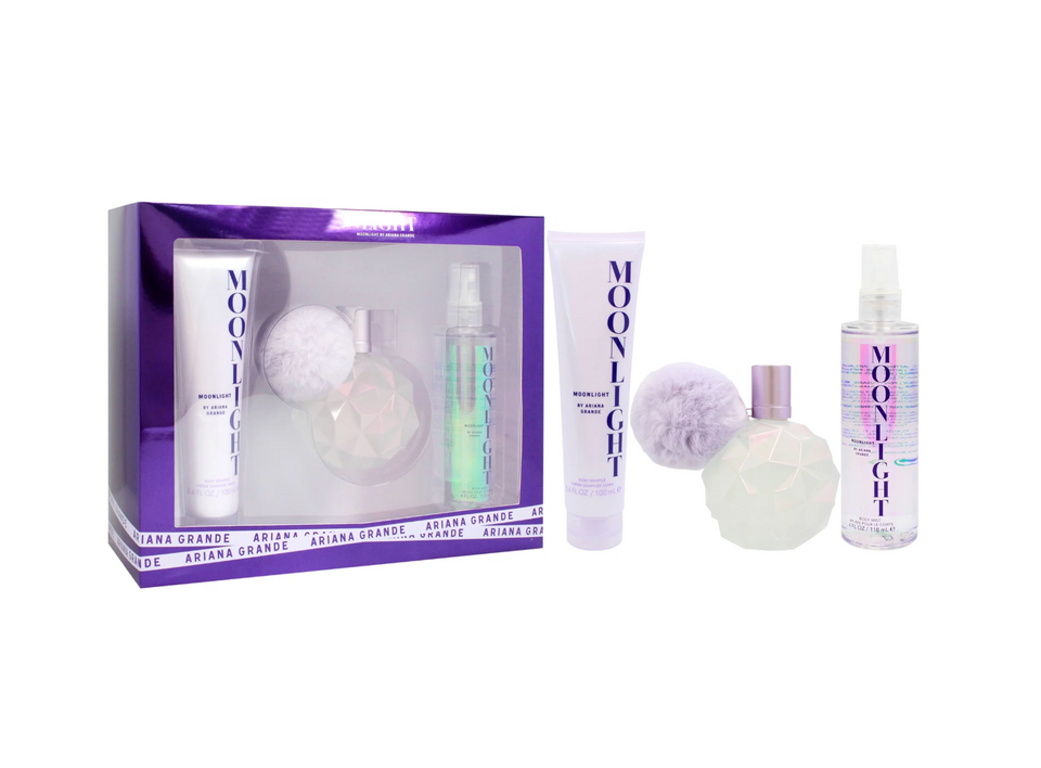 Set Ariana Grande 3PC Moonlight 3.4 EDP+3.4 BL+4.0 Body Mist (W) Soft Window Box