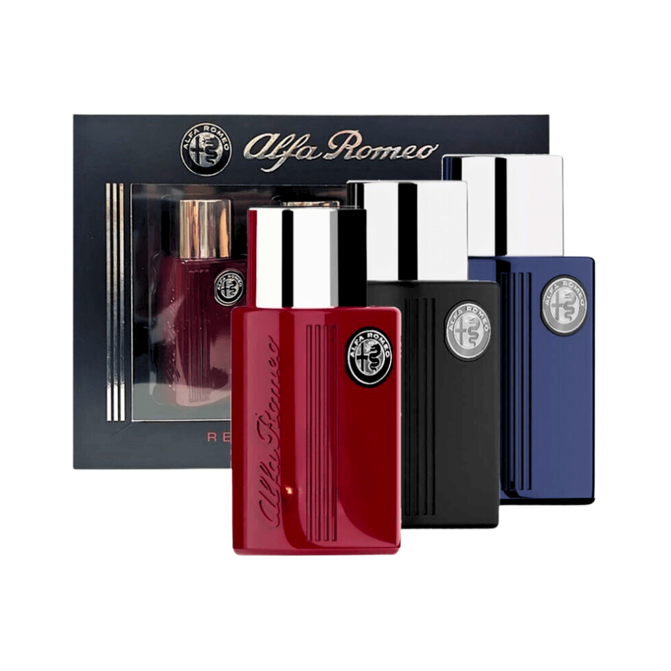 SET ALFA ROMEO 3PC RED 1.4 EDT+BLUE 1.4 EDT+ BLACK 1.4 EDT (M)