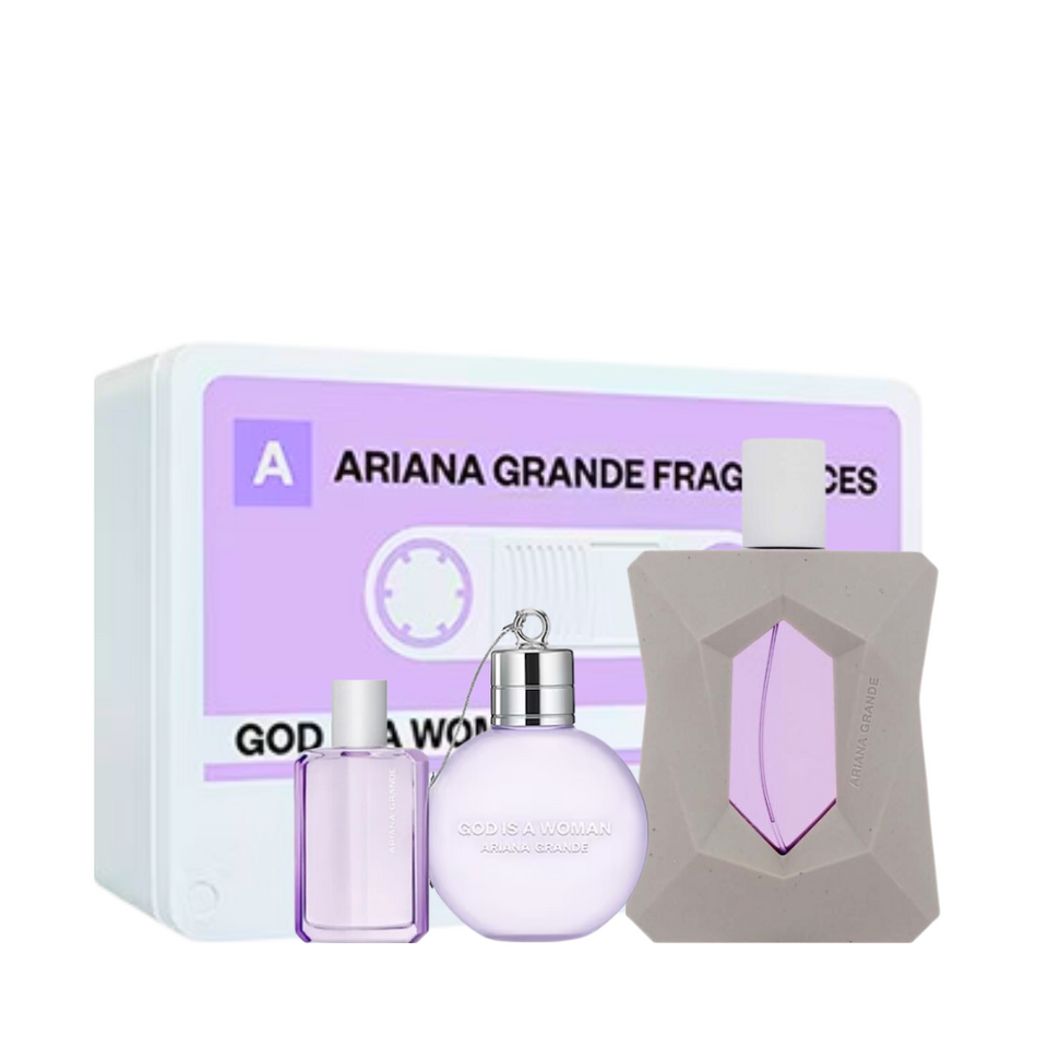 Set Ariana Grande 3PC God Is A Woman 3.4 EDP+0.25 Parfum+2.5 SG (W) Tin CSR