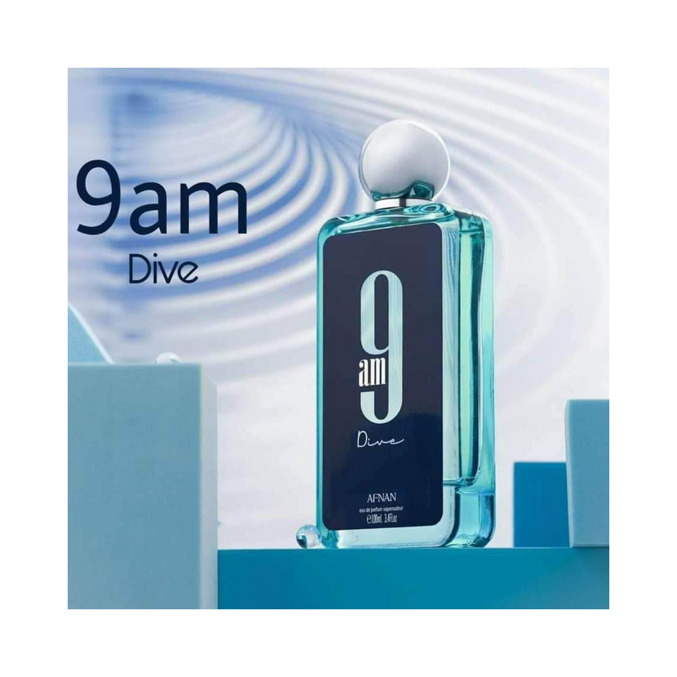 Set Afnan 3PC 9AM Dive 3.4 EDP+5.0 SG+5.0 DEO (M) Hard Box