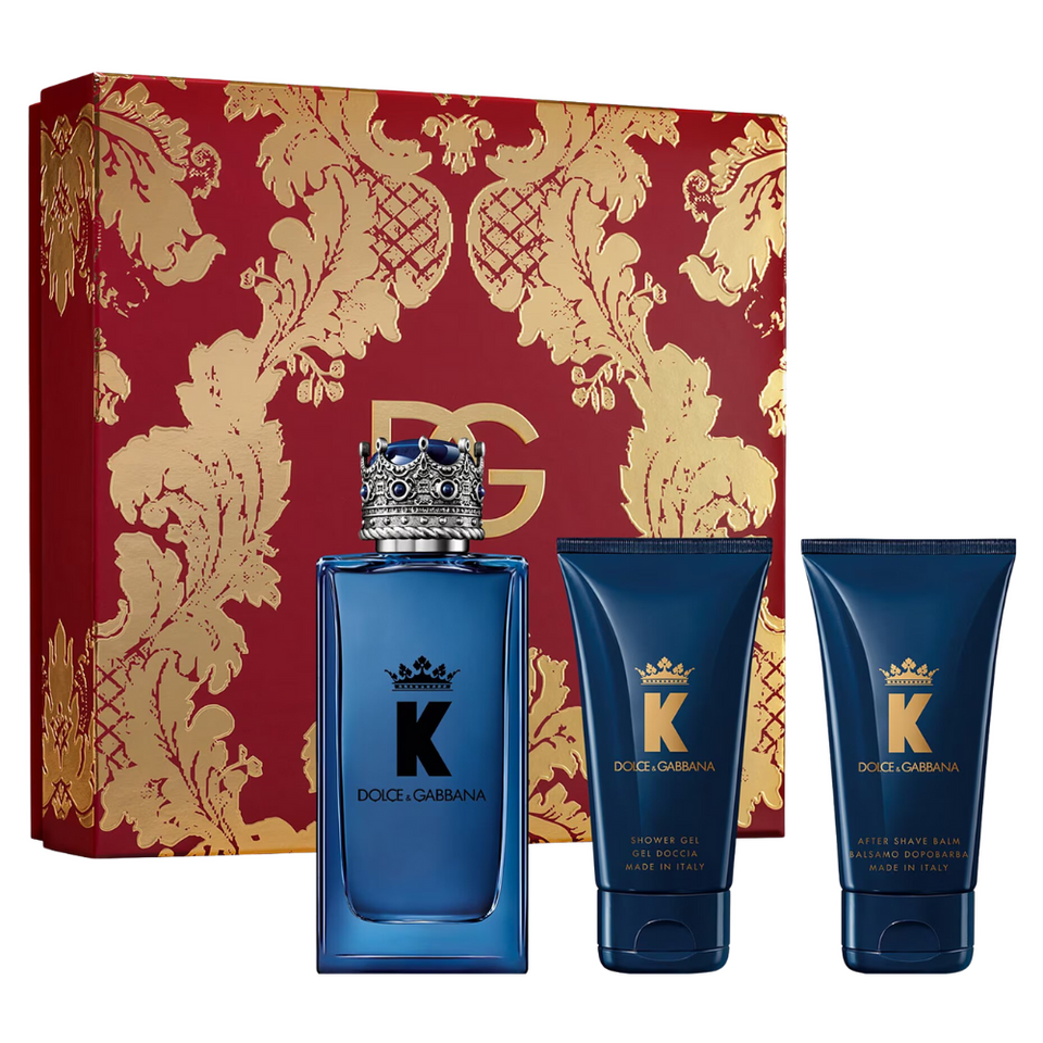 Set D&G Dolce & Gabbana 3PC K 3.3 EDP+1.7 ASB+1.7 SG (M) Hard Box