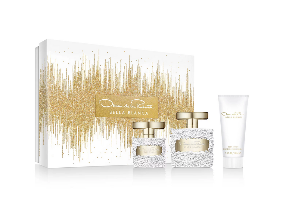 Set Oscar De La Renta 3pc Bella Blanca 3.4 EDP+3.4 BL+0.5 EDP SPRAY (W)