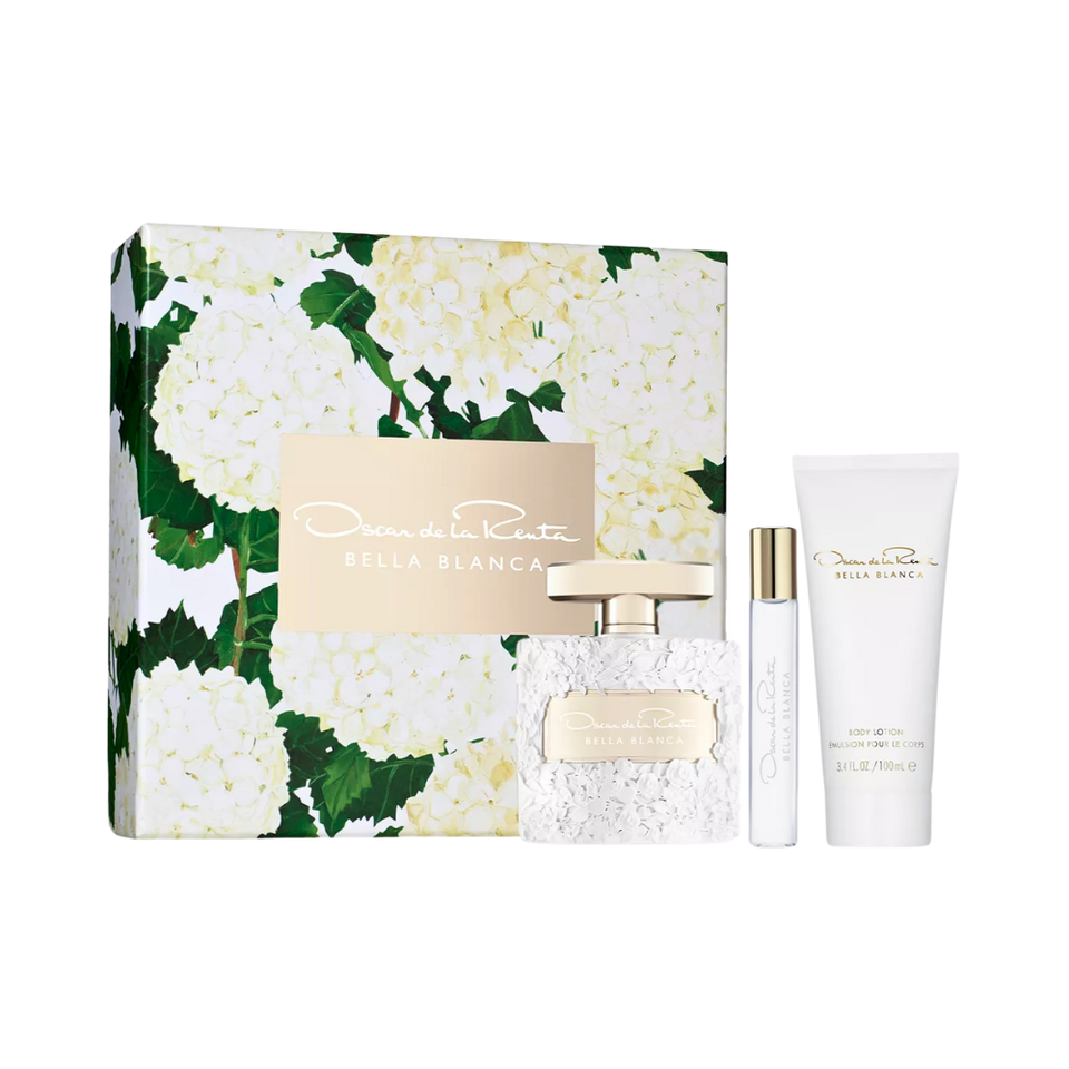 SET OSCAR DE LA RENTA 3PC BELLA BLANCA 3.4 EDP+3.4 BL+0.5 EDP SPRAY (W)