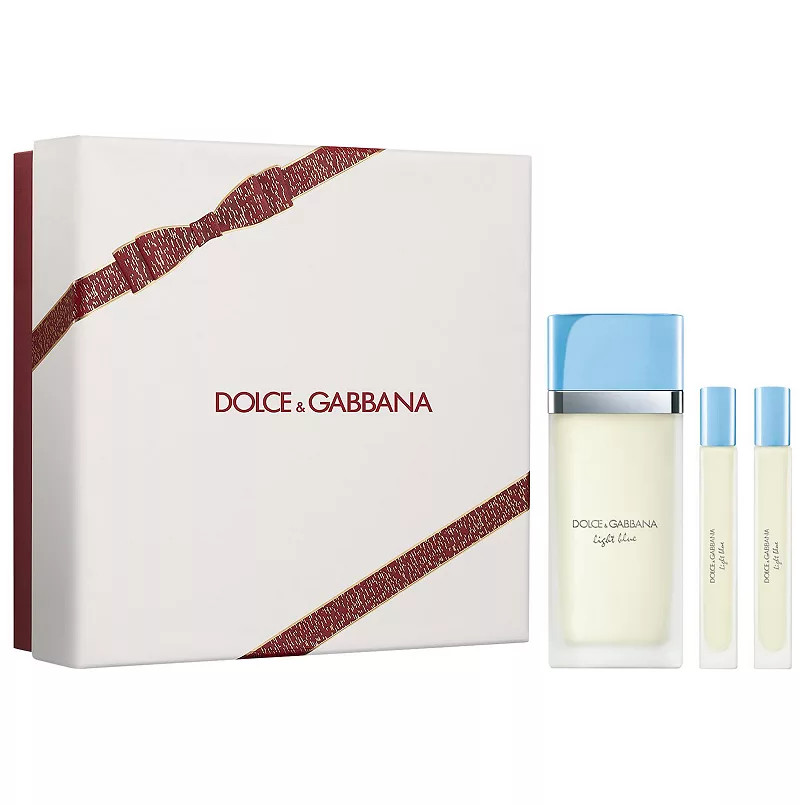 SET DOLCE & GABBANA 3PC LIGHT BLUE POUR FEMME 3.3 EDT+0.33 EDT