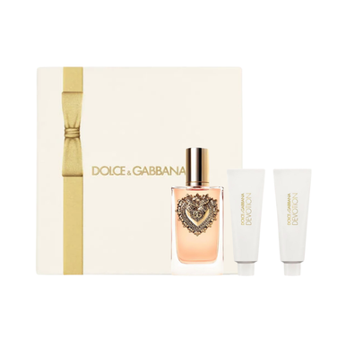 SET D&G DOLCE & GABBANA 3PC DEVOTION 3.3 EDP+1.7 SG+1.7 BL (W