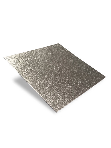 10" Square Silver Cut Edge Cake Card (1.1mm Thick)